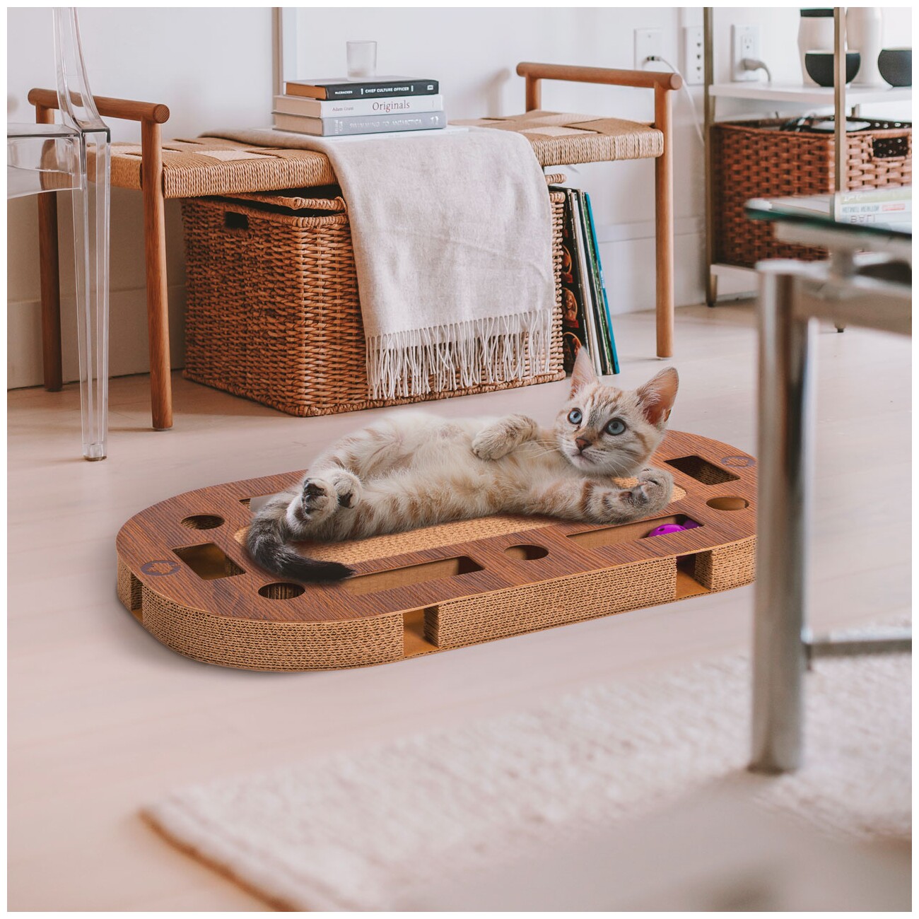 Canadian Cat Company Katzenspielplatz PlayPlate L braun