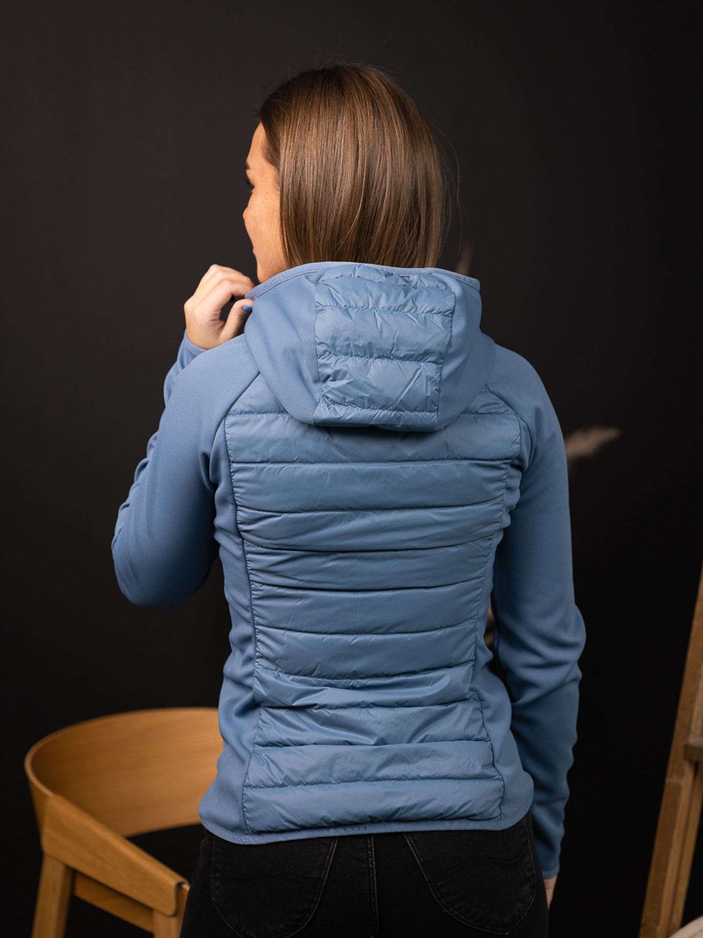 Down Hybrid Hood Jacket