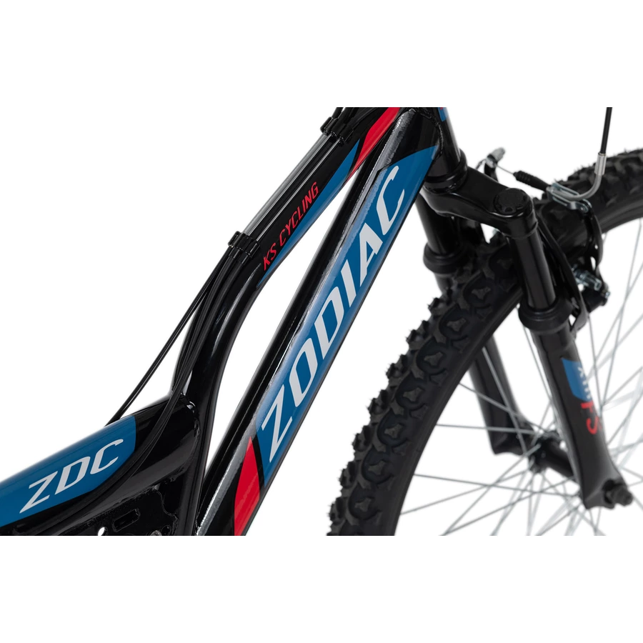 KS Cycling Kinder-Mountainbike 24'' Zodiac RH 38 cm Schwarz-Rot