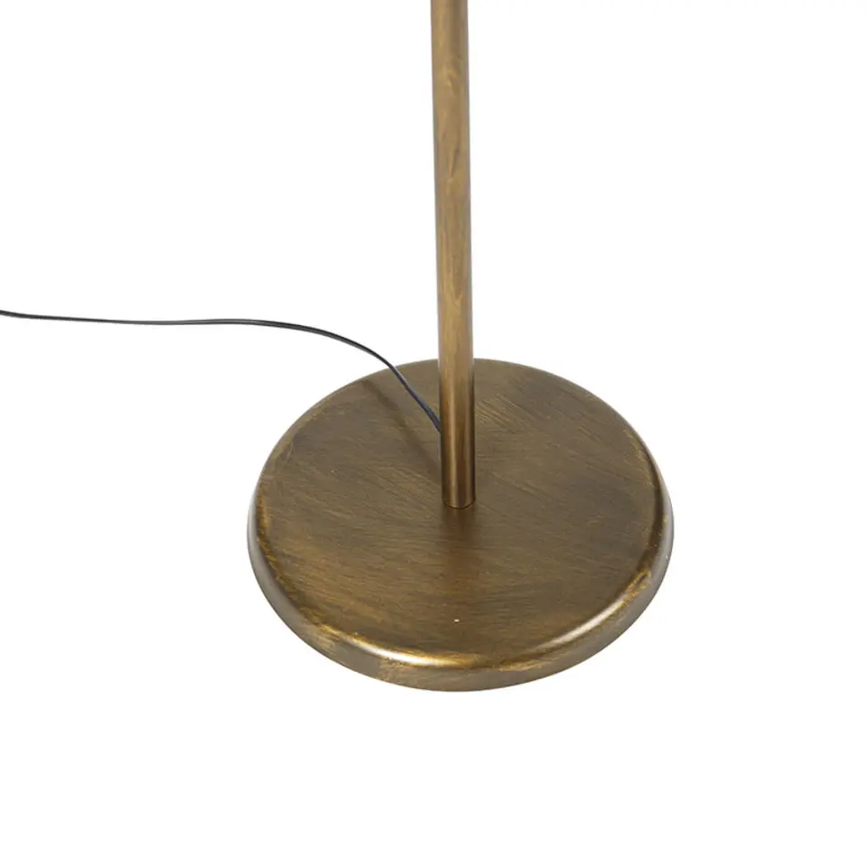 Qazqa vloerlampen botanica goudkleurig e27
