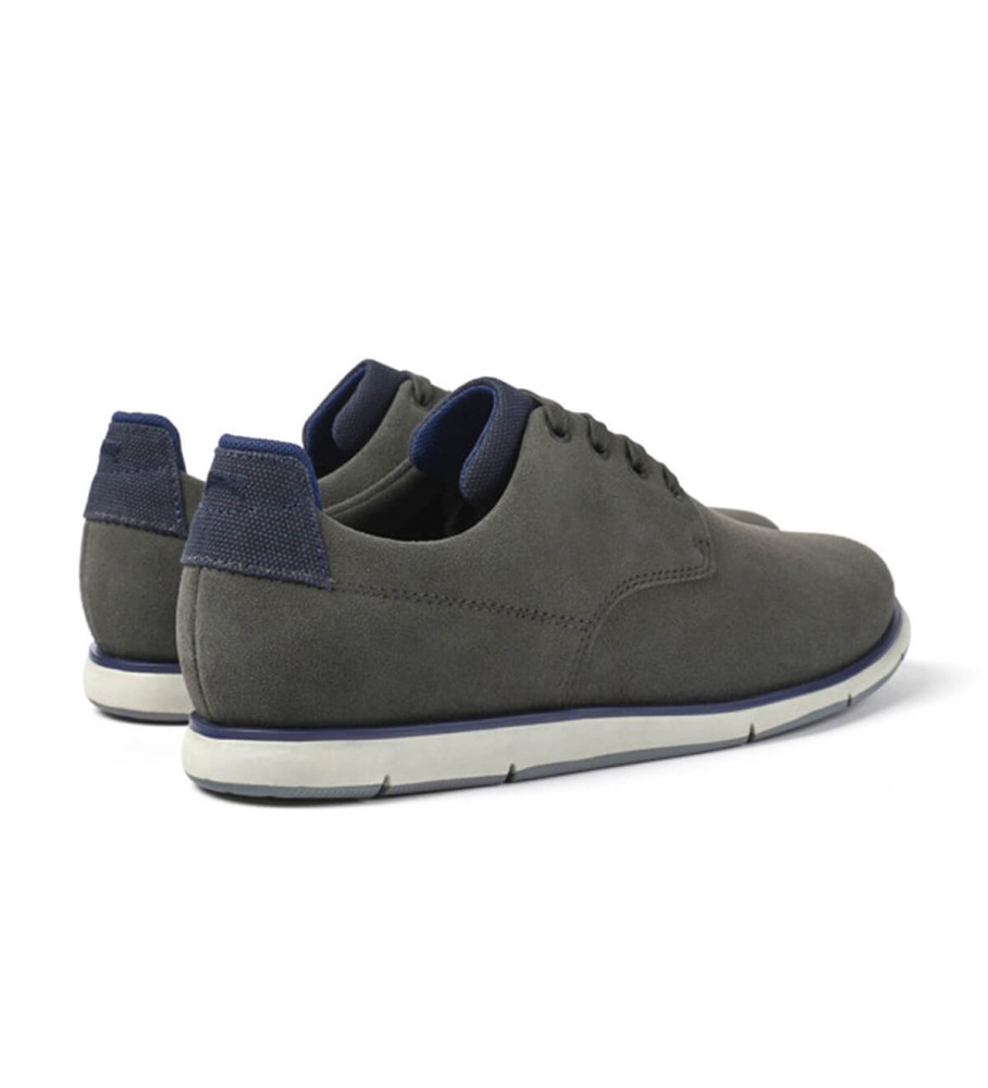 Sapatos de couro azul-marinho Camper Smith