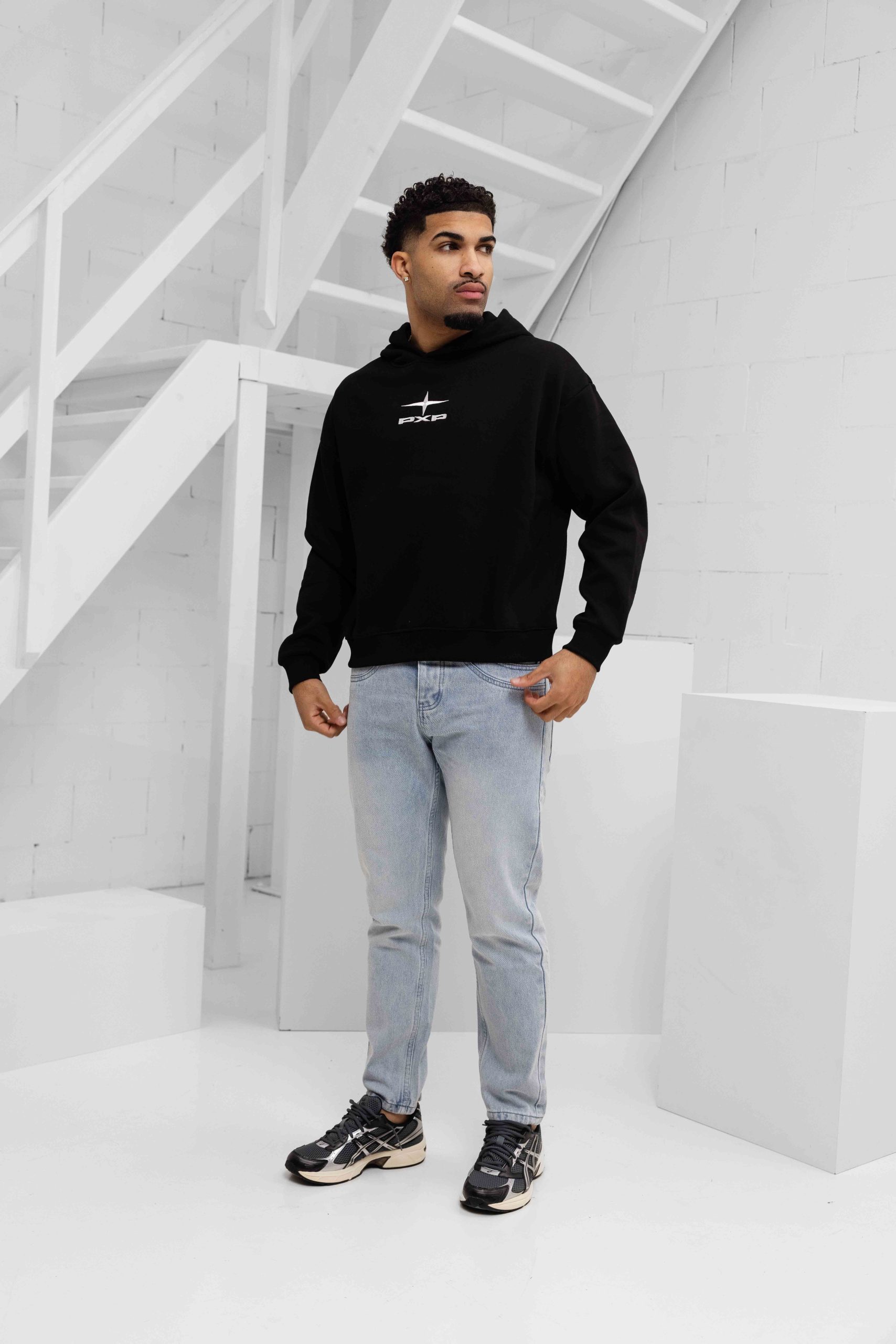 Project X Paris Boxy Hoodie Heren Zwart