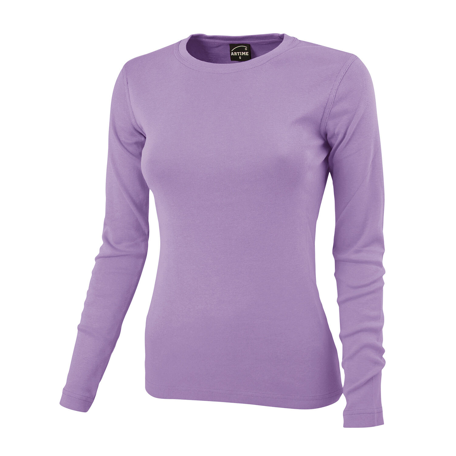 Rundhals-Shirt langarm