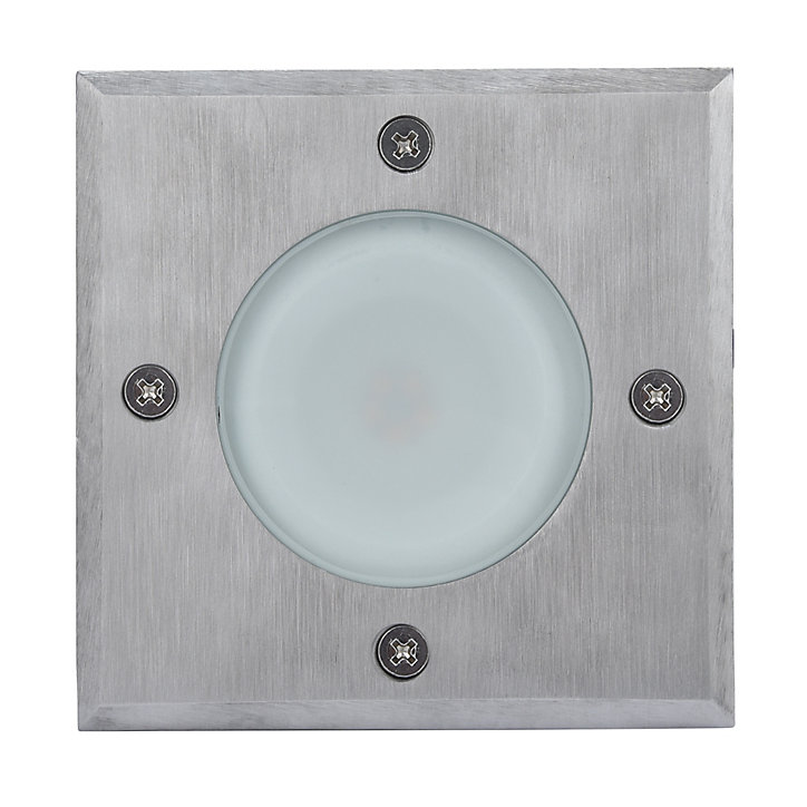 Spot à encastrer carré Velho IP65 et IP67 6.8W 500lm GoodHome l.11 x H.5,1 cm