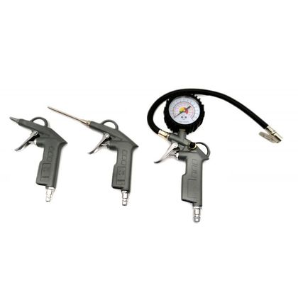 Compresseur Brazoline - Gonfleur avec 2 Soufflettes 15m Tuyau Flexible et Raccords Pneumatiques Universel