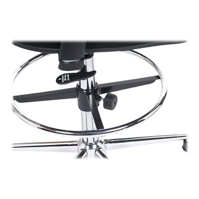 Siège technique TANET - fauteuil haut - hauteur réglable jusqu'à 71 cm - accoudoirs règlable en hauteur - repose-pieds - dossier basculant - noir