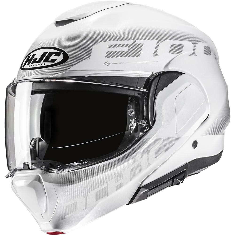 HJC - Casque F100 Hetal MC10 / Blanc / Gris Clair