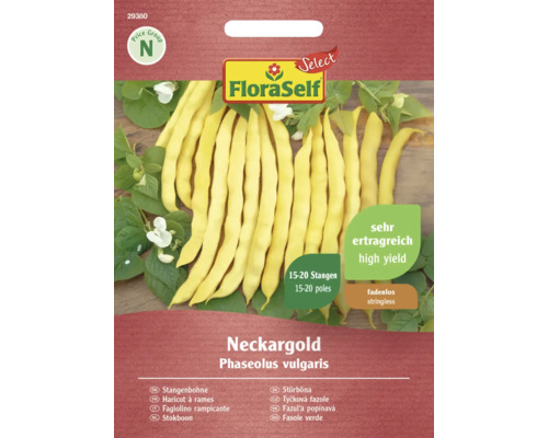 Stokbonen Neckargold FloraSelf Select open-pollinated zaden groentezaden