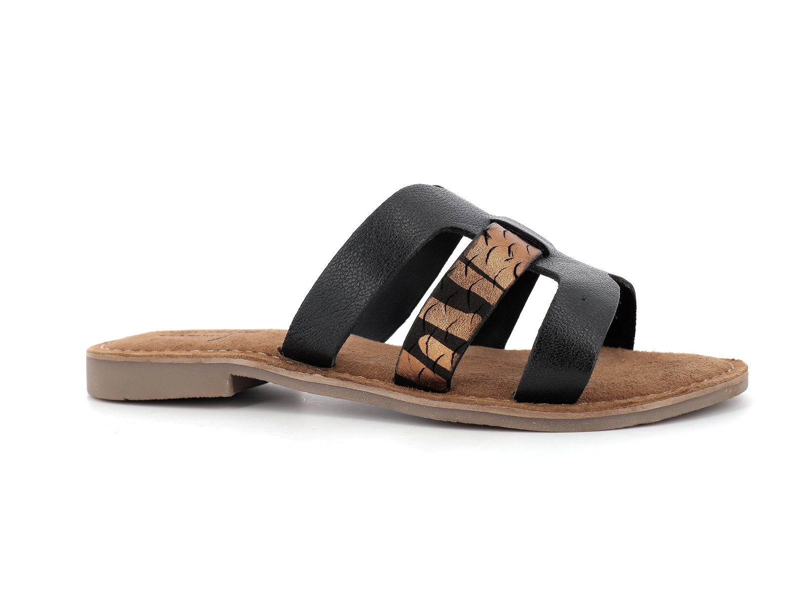 Metamorf ose-LACKY Cuir Noir