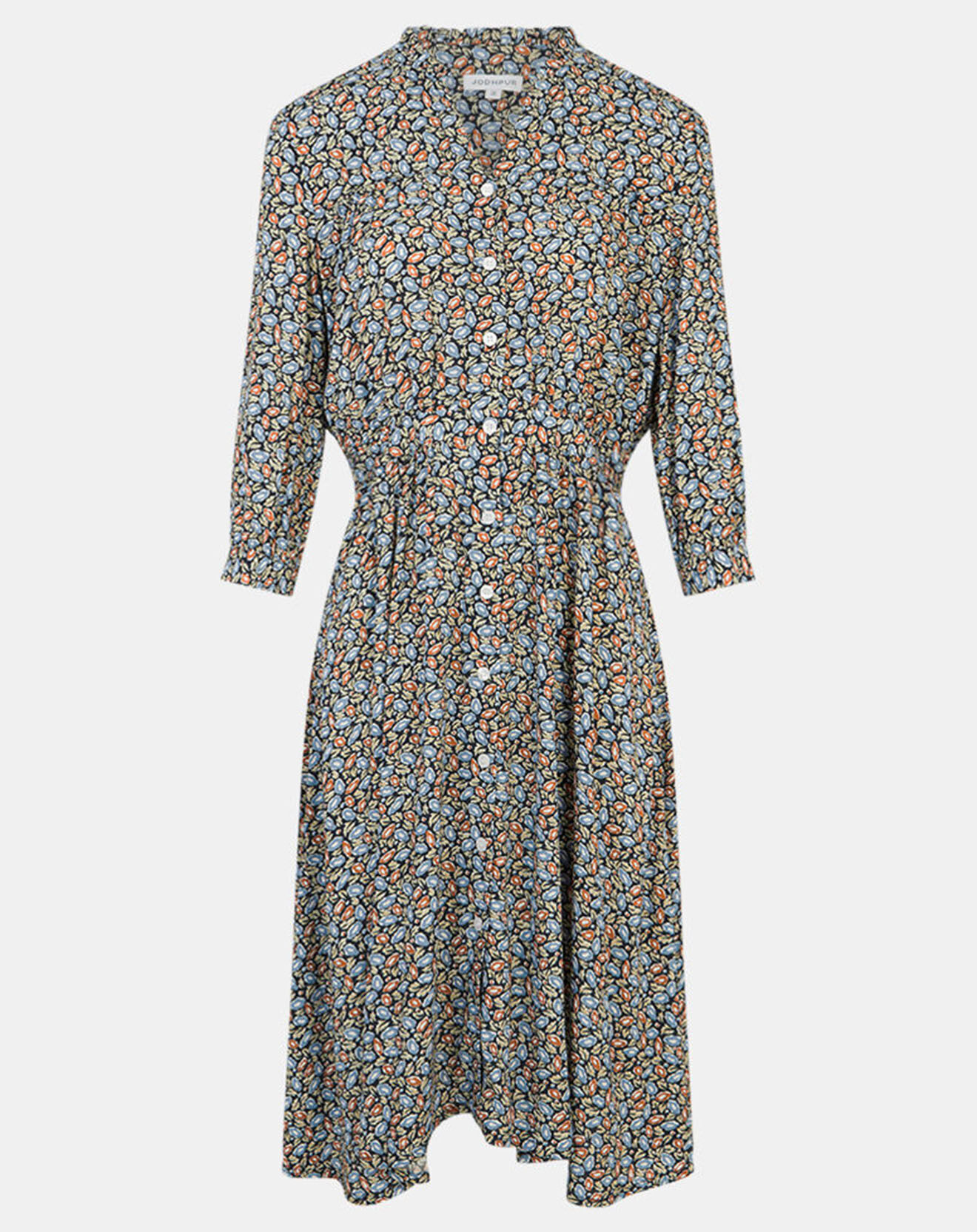 Jodhpur Robe Betty imprimée fleurs noire