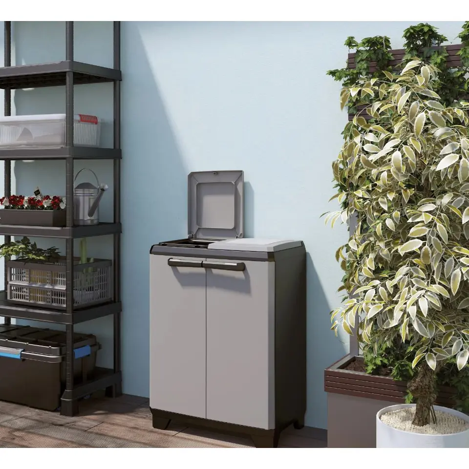 Keter Split Premium Recycling Kliko - Vuilbakken buiten - 2x110L