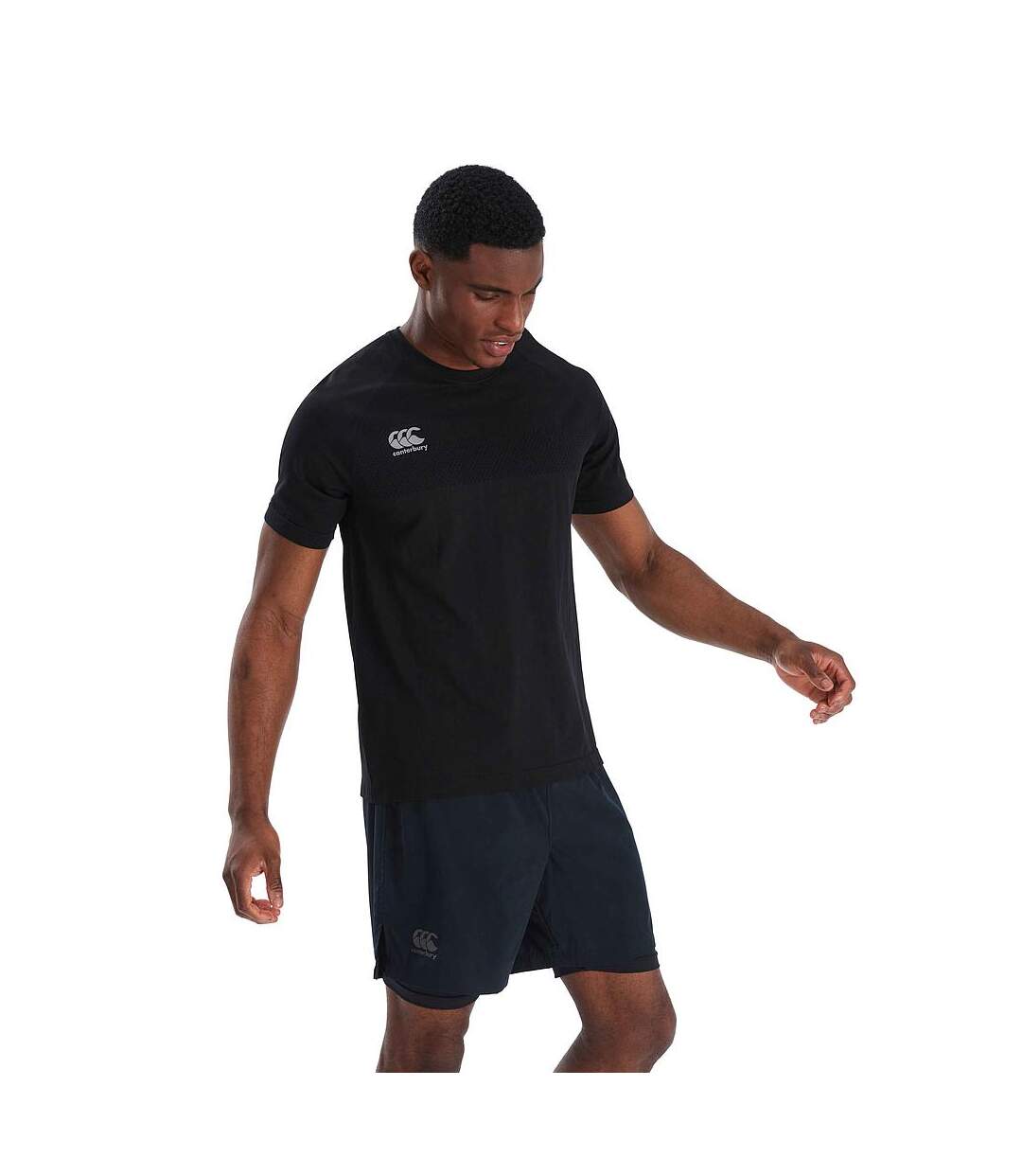 Canterbury - T-shirt V2 - Homme (Noir / Gris) - UTRD2998