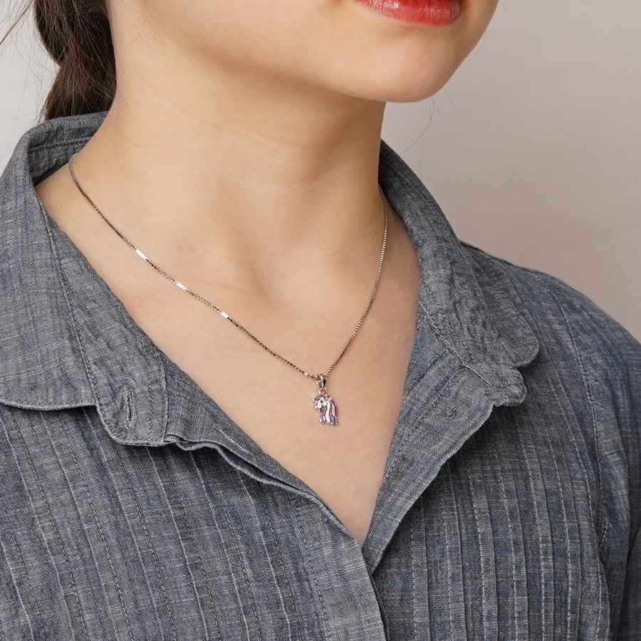 trendor Kinder-Halskette Einhorn Silber 925 Collier silver