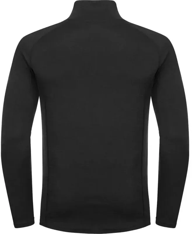 Urberg Men's Merino-Bamboo Base Layer Zip Top Black Beauty