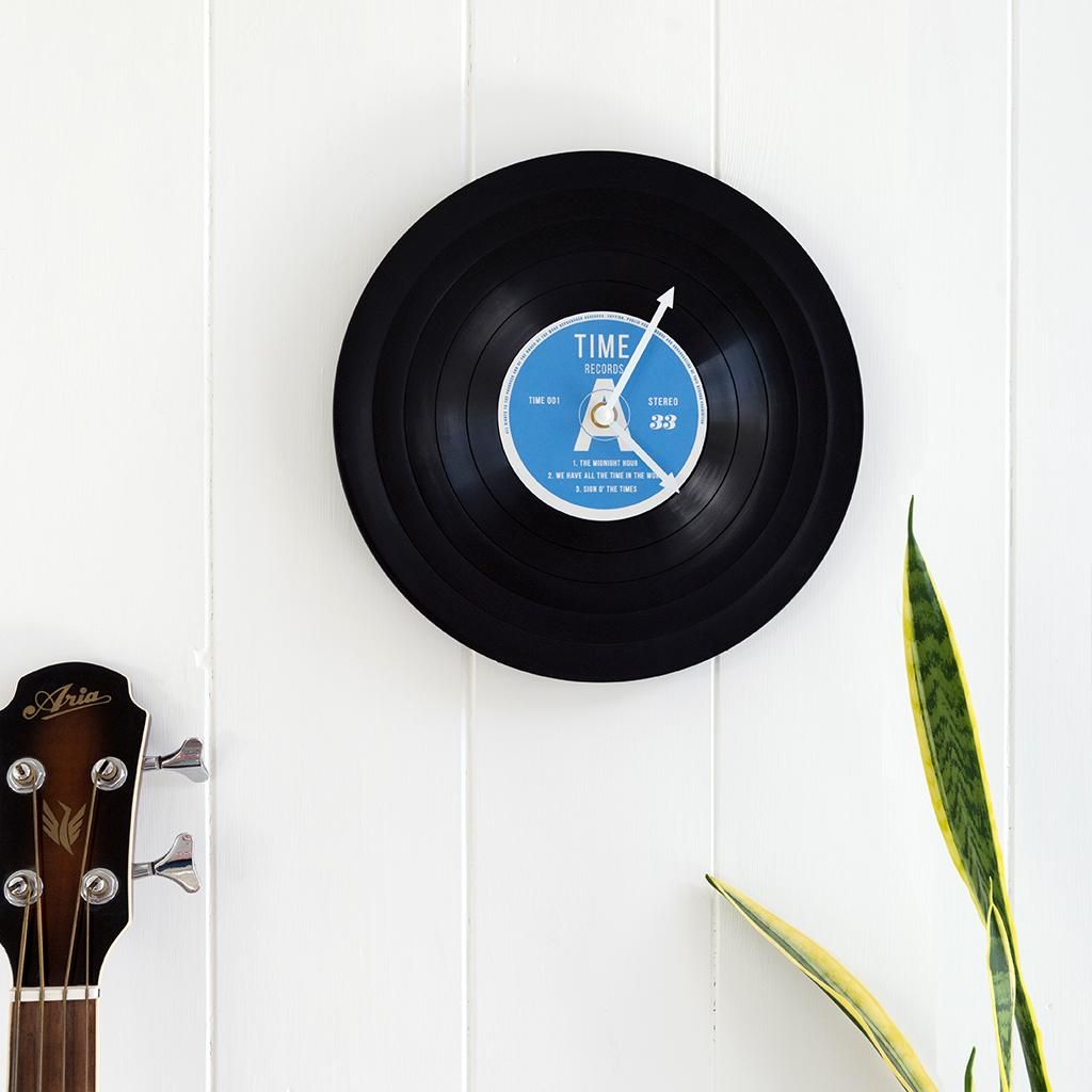 Horloge disque Vinyle - 30cm Rex London