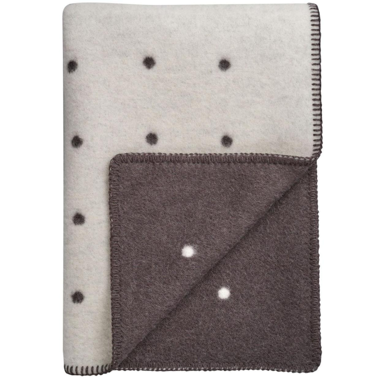 Røros Tweed Pastille plaid 135x200 Black/White