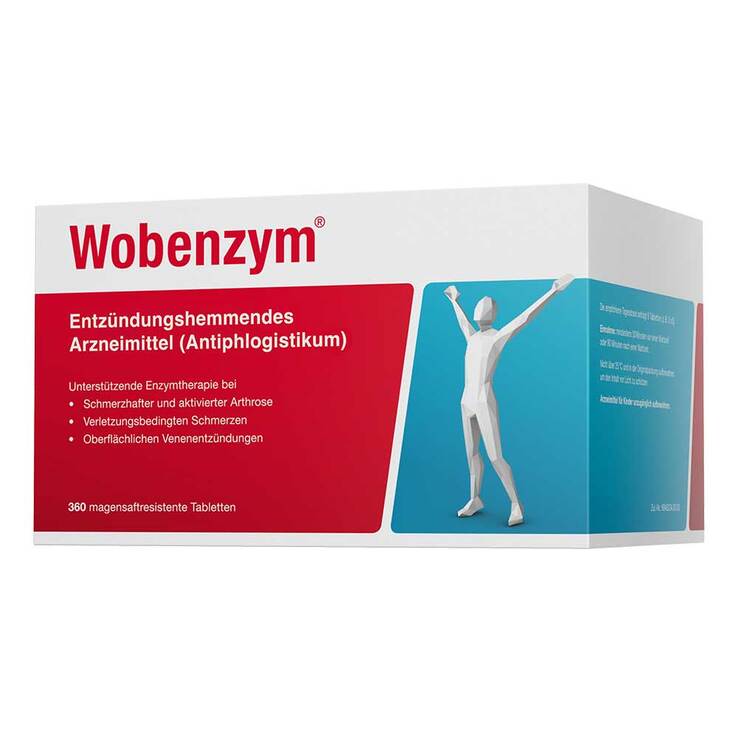 Wobenzym magensaftresistente Tabletten, 360 St