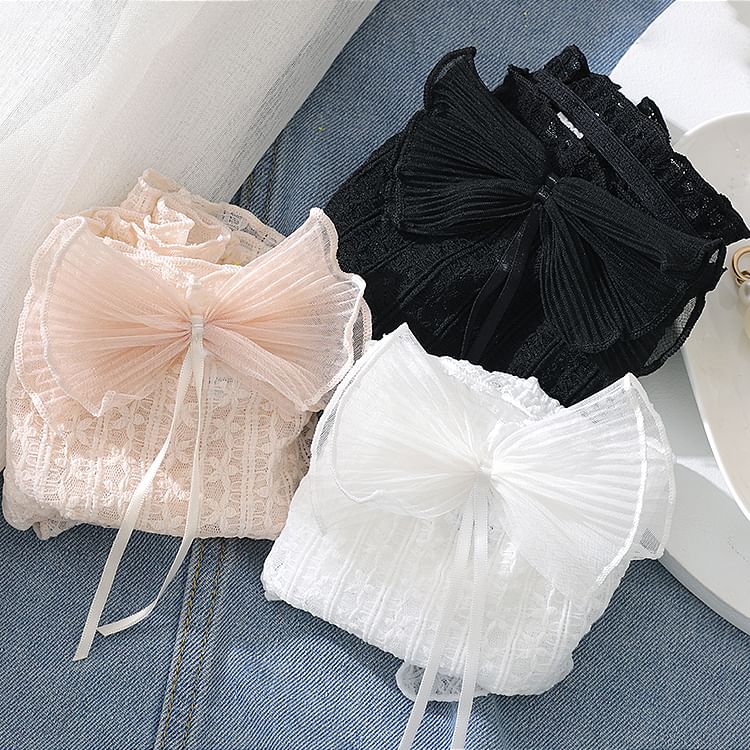 Pancherry - Koppelset: Boxershort + Kanten Slip met Strik
