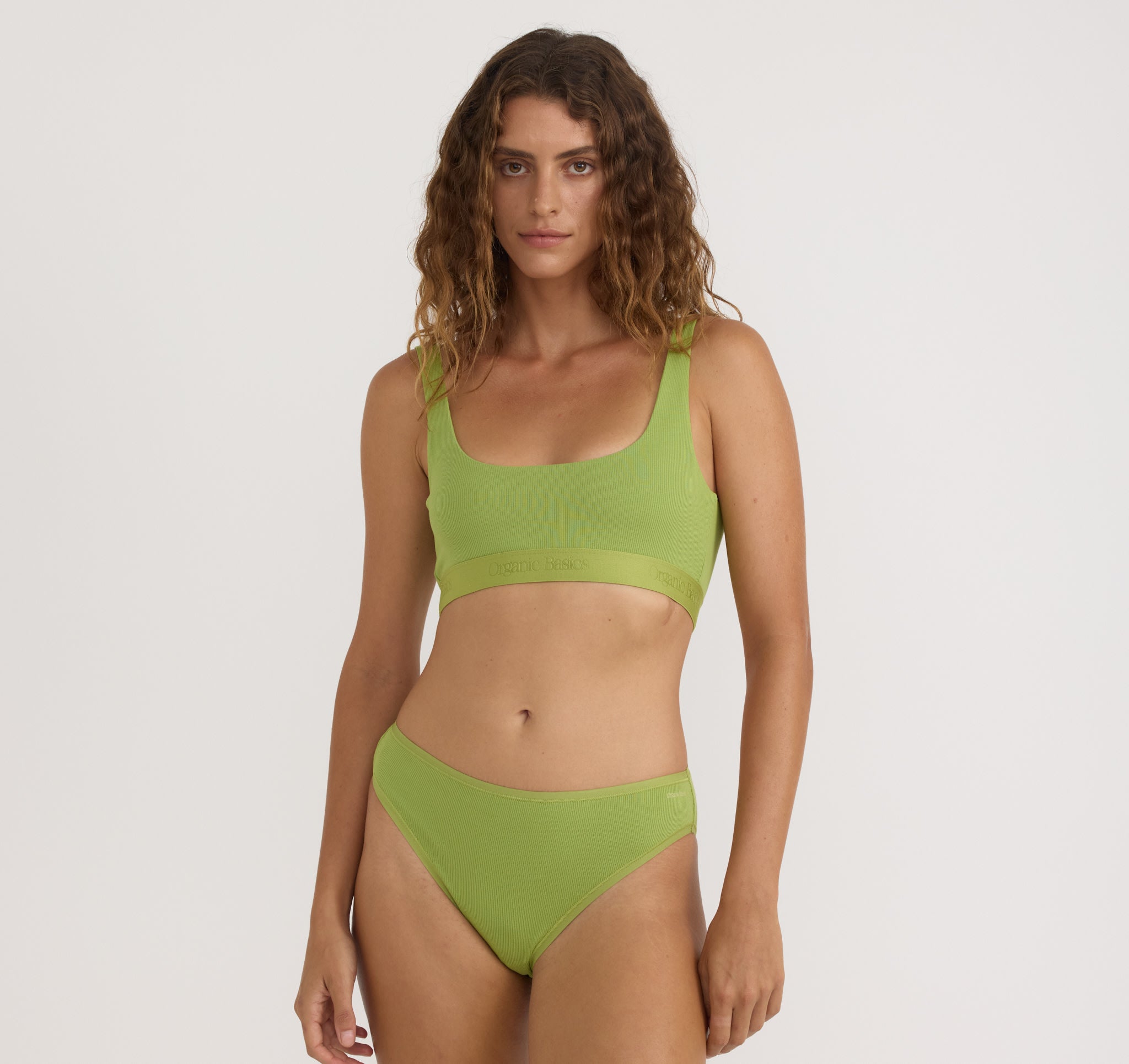 ORGANIC COTTON<br>Core Rib Tank Bralette