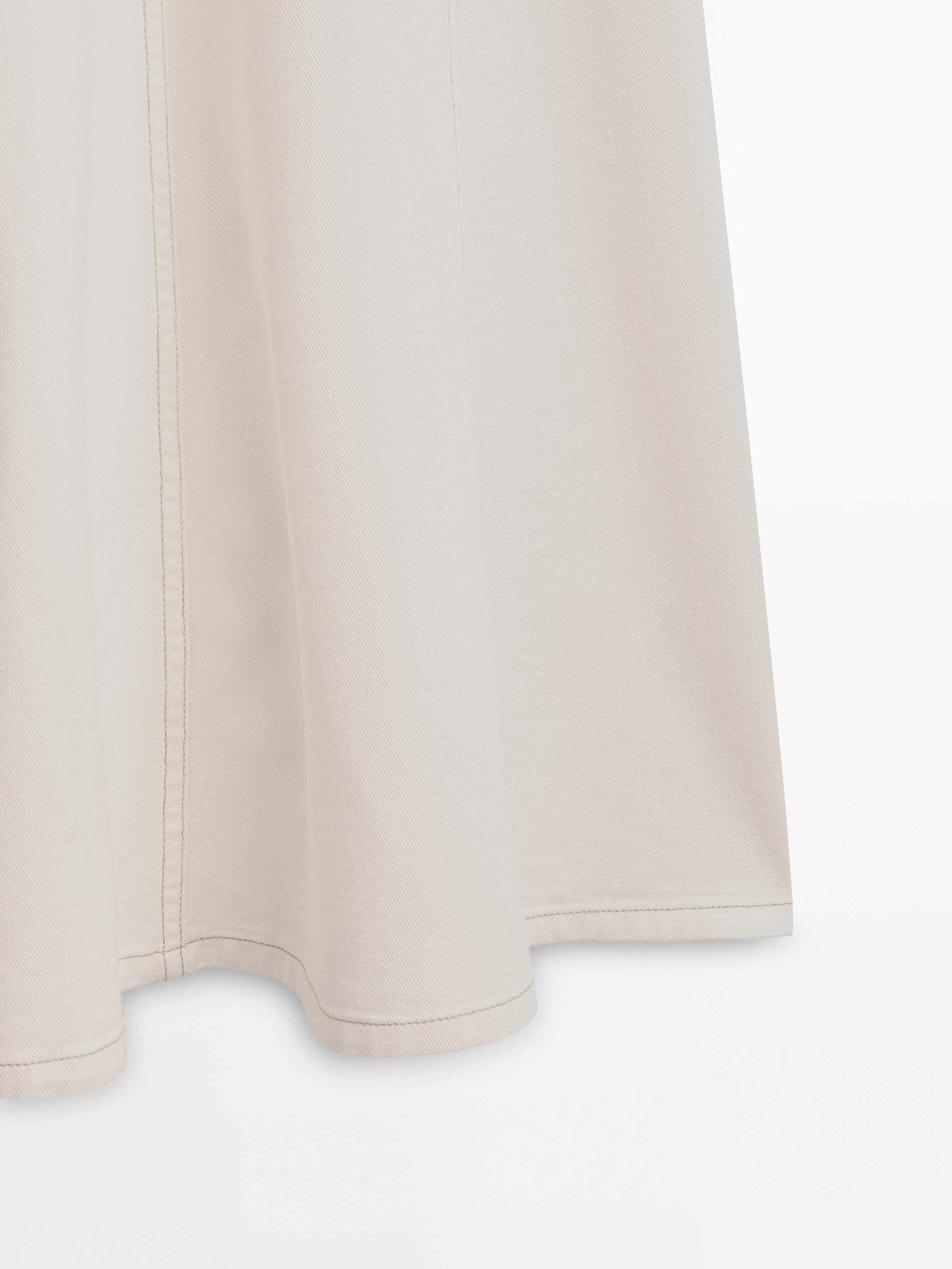 Calça jeans de cintura alta com painéis e aba - RAW