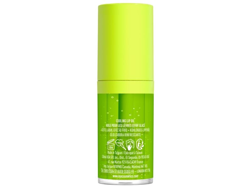 NYX Professional Makeup Lip Gloss Fat Oil Chillz Kiwi Freez Veganer Lip Gloss für 12 Stunden volle und gepflegte Lippen