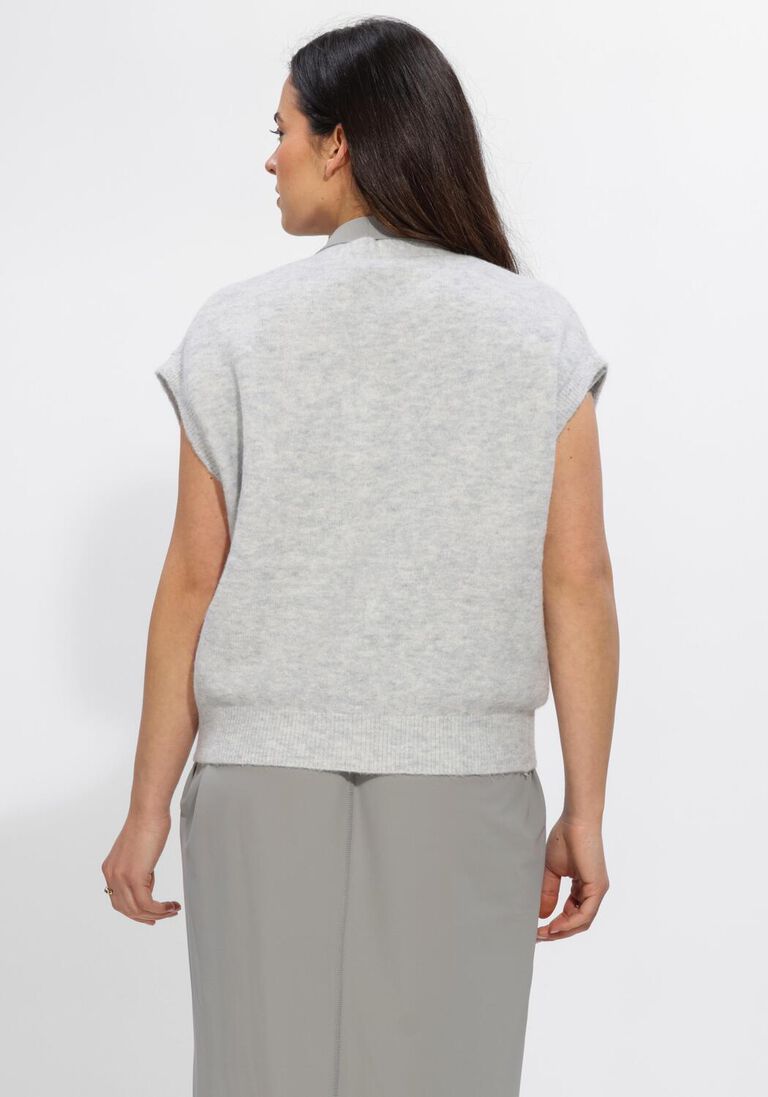 lichtblauwe knit-ted vest marble