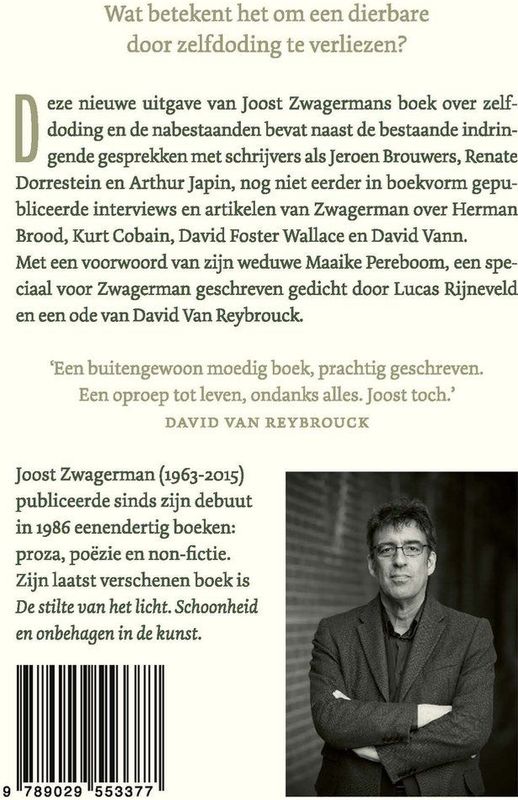 Boek - Joost Zwagerman - Zelfdoding - Interviews en Artikelen
