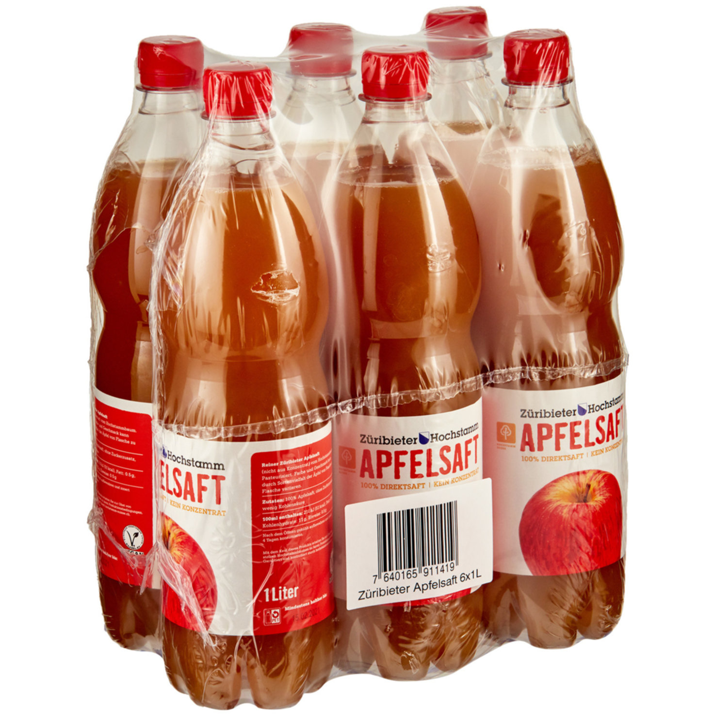 Züribieter Hochstamm Apfelsaft 6x1l