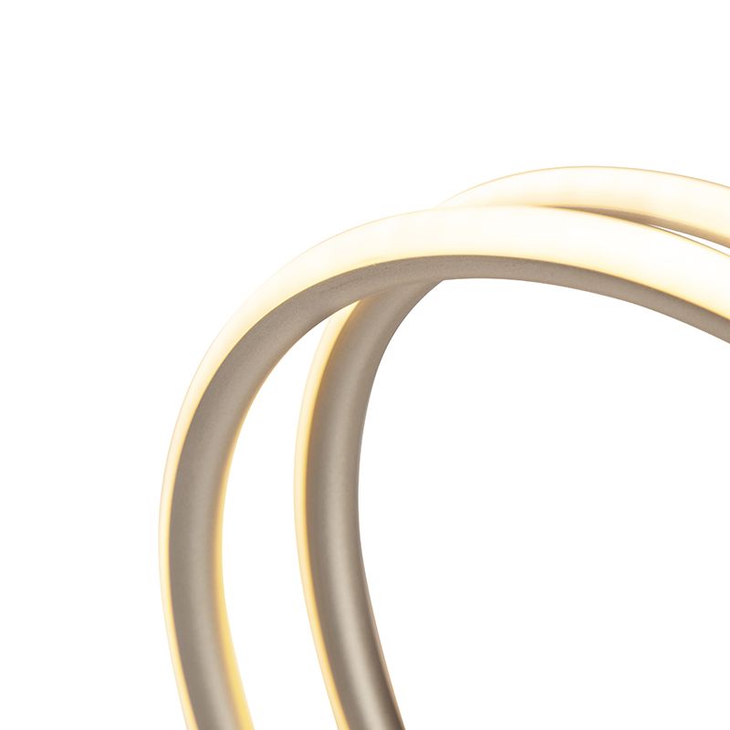 Design plafondlamp staal incl. LED 3 staps dimbaar  - Rowan