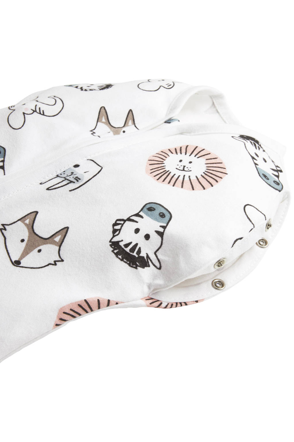 cocoon inbakerslaapzak Animal wit/zand/zwart 70cm