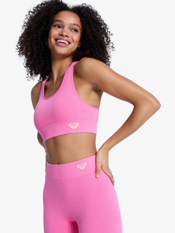Chillout Seamless Washed Brassière de sport Rose Femme