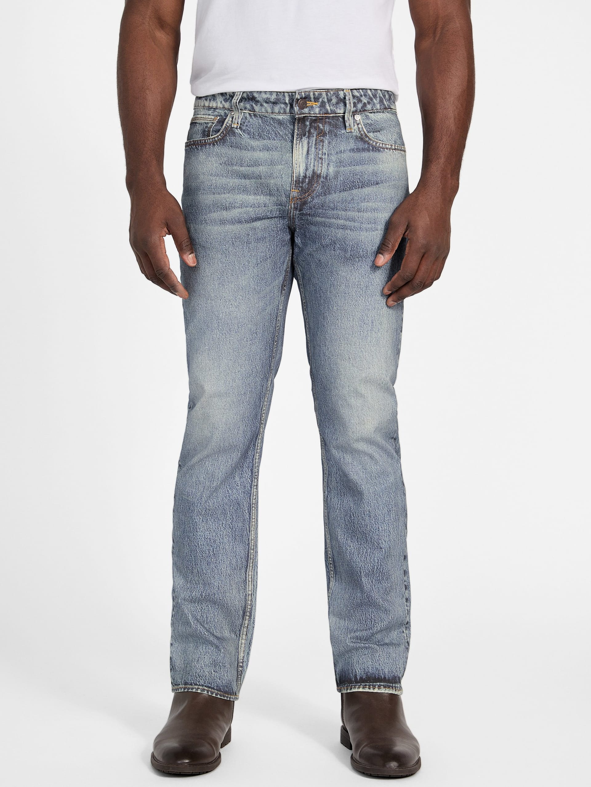 Calça jeans reta slim fit Angels