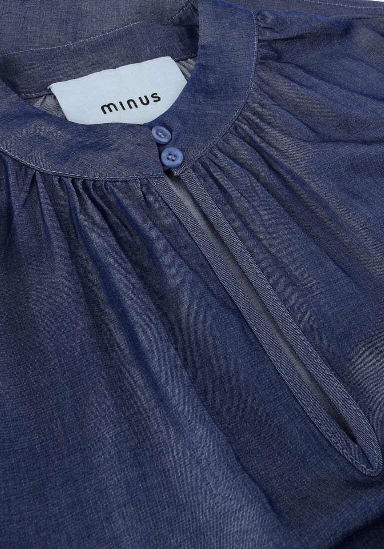 MINUS blauwe minus blouse kelsy 3/4 sleeve blouse