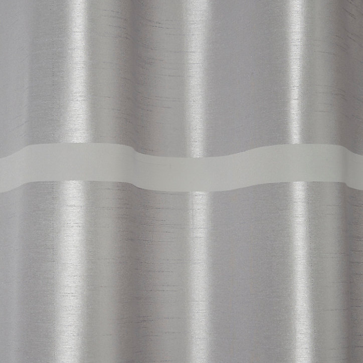 Voilage GoodHome Dokkle gris clair l.140 x H.300 cm
