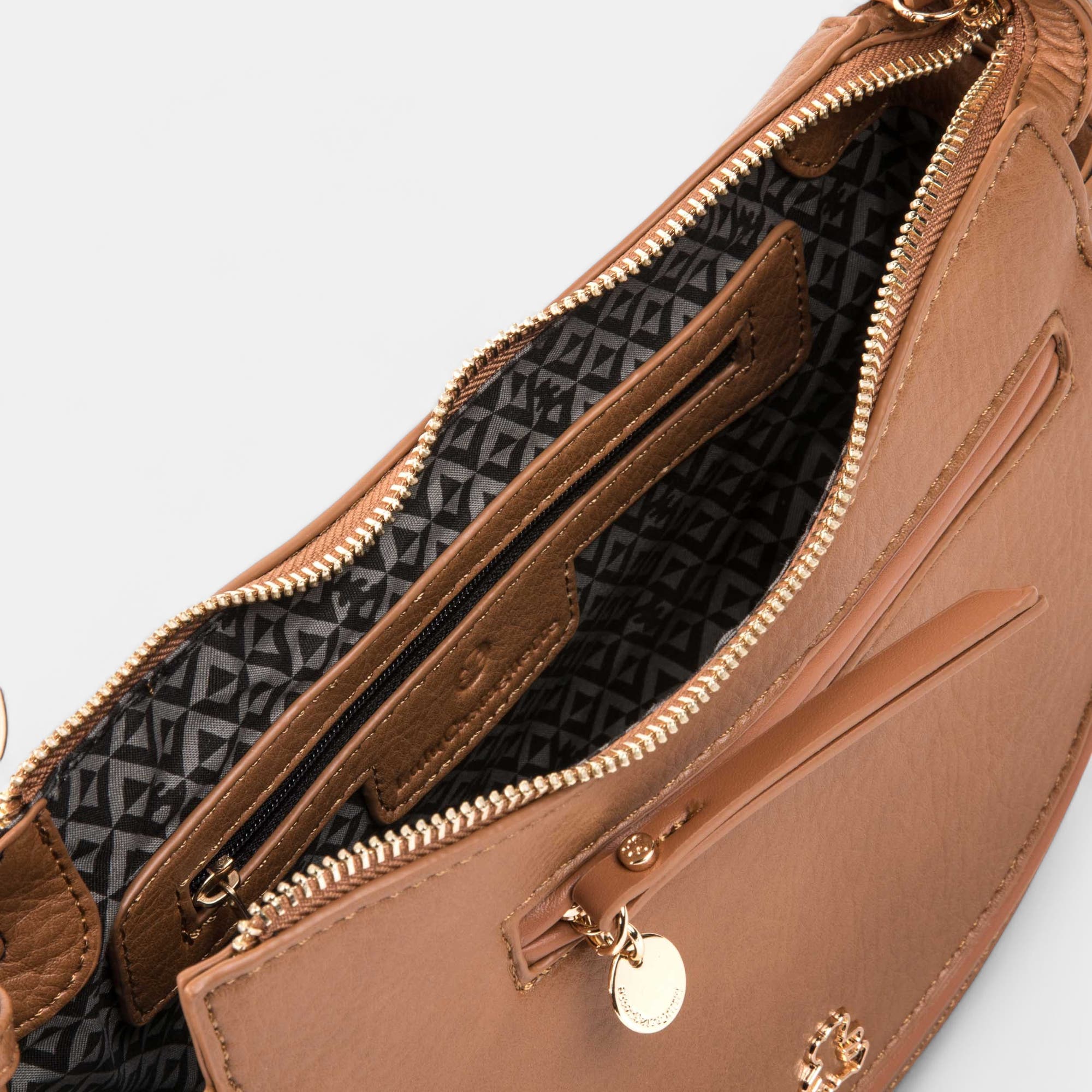Sac bandoulière cognac