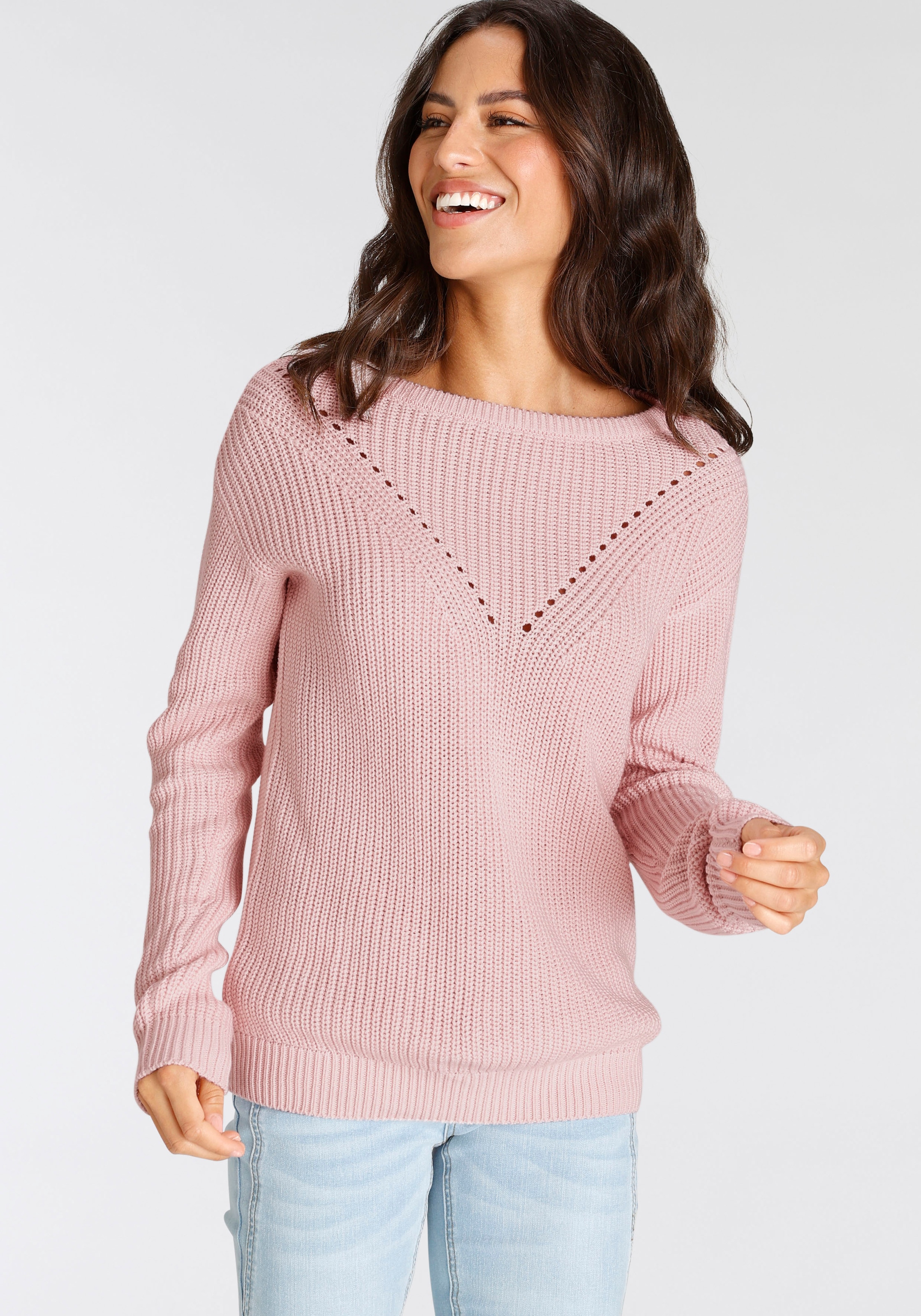 Laura Scott Strickpullover , mit Schleifen-Detail