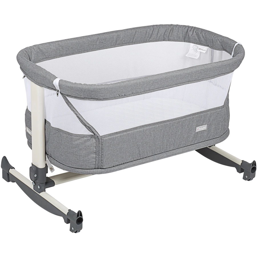 babyGO Beistellbett Vivaldi Dark Grey