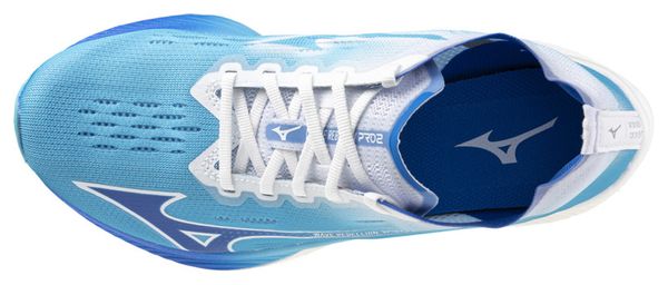 Chaussures Running Mizuno Wave Rebellion Pro 2 Bleu/Blanc Femme