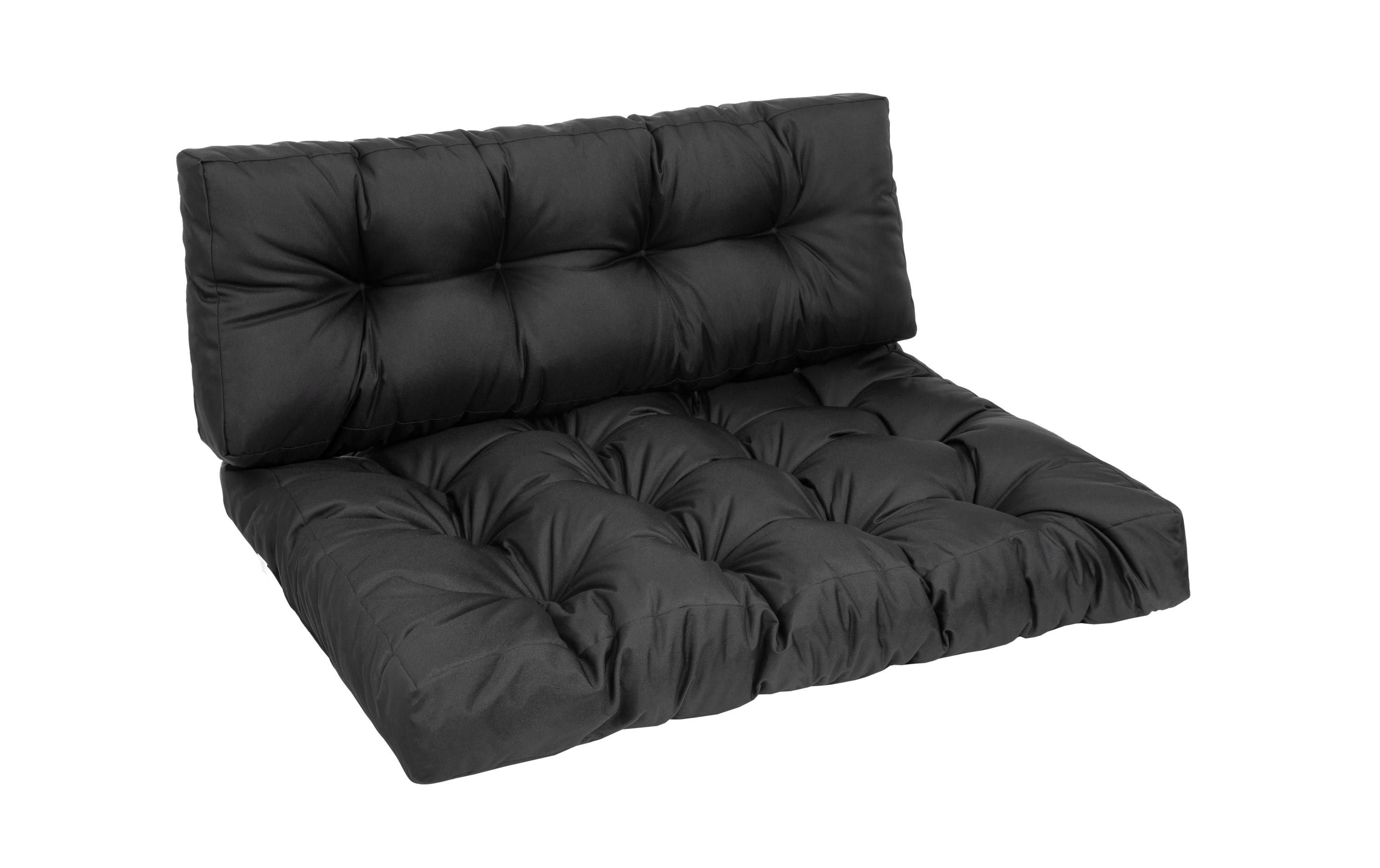 Palettenkissen-Set, SchwarzLounge Kissen-Set für Europaletten