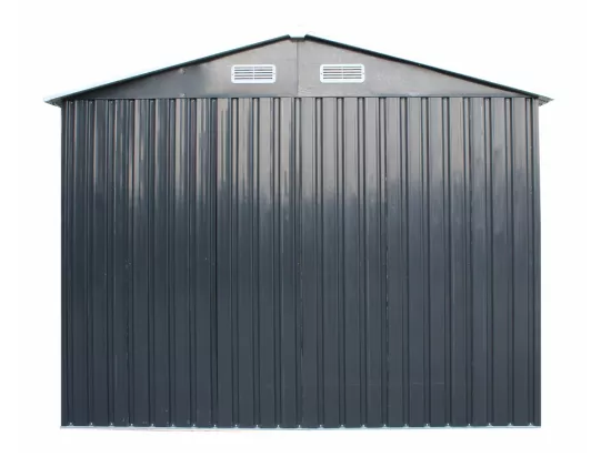 Abri de jardin métal en acier galvanisé gris 5,2 m² - MANSO