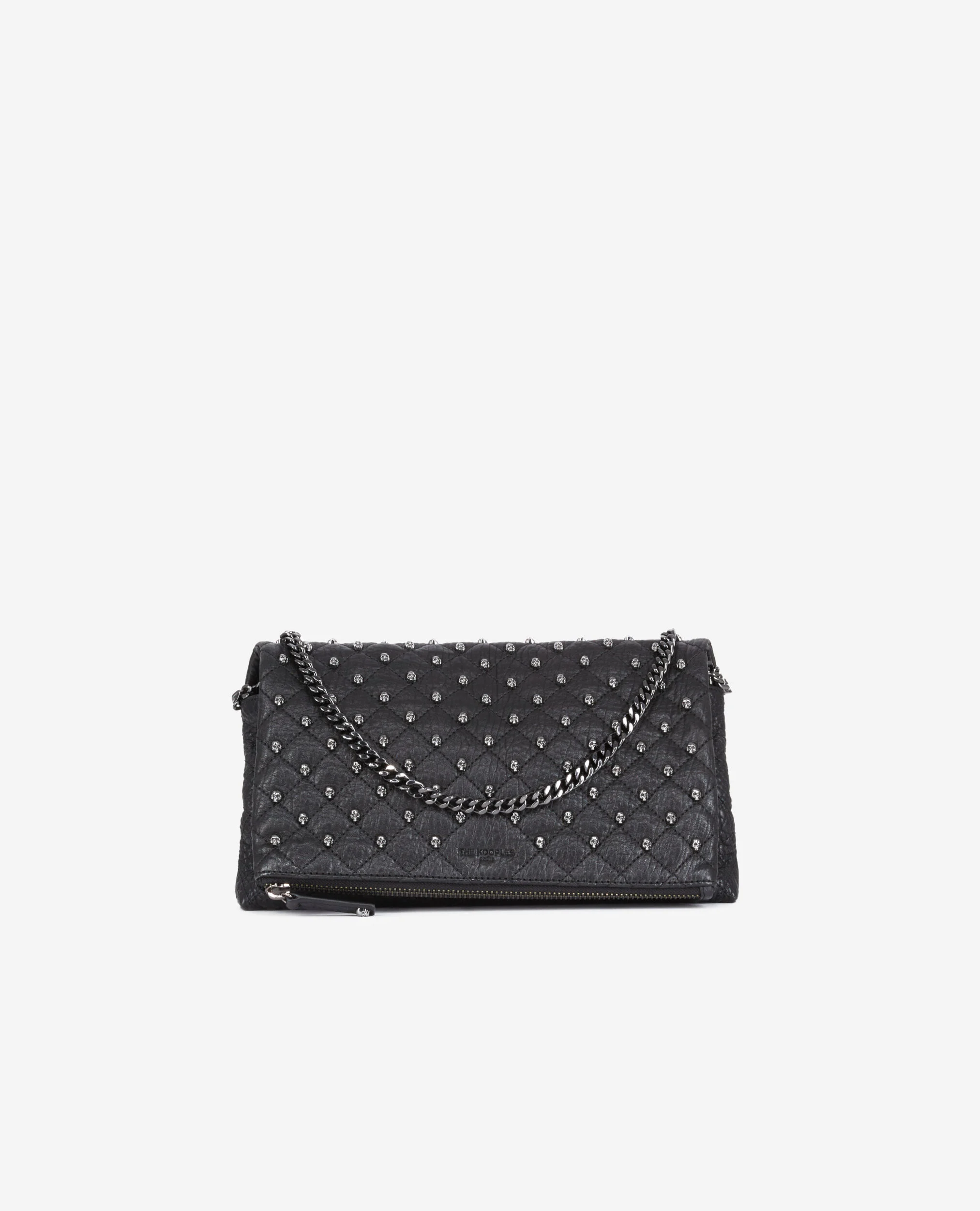 Pochette Héritage small en cuir noire