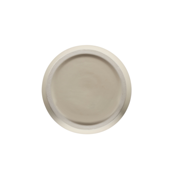 Keramieken bloempot creme 30x30x30cm