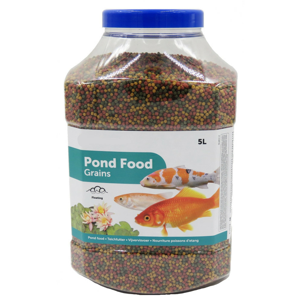 Nourriture pour poisson d'étang, bassin aquatique granulats - 5 litres