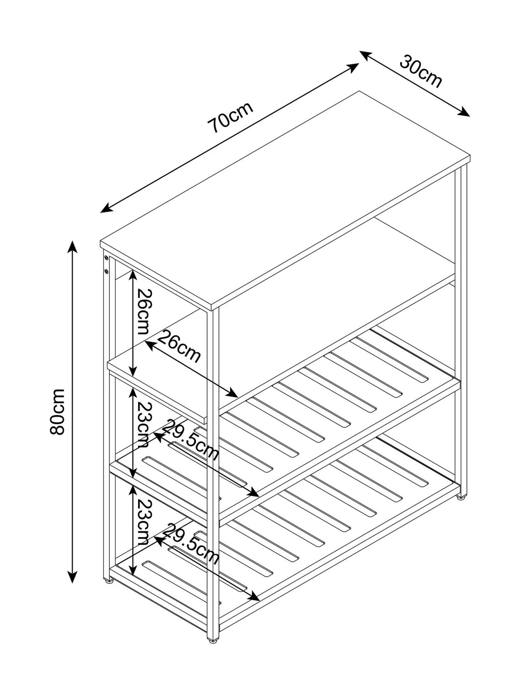 Zwarte Bronx Console schoenendoos