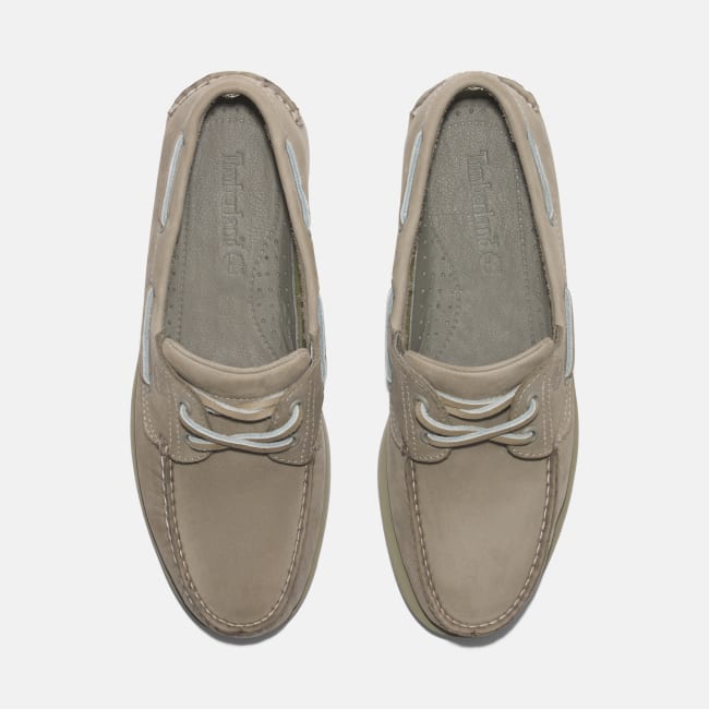 Scarpa da Barca in Pelle Classic da Uomo in                beige