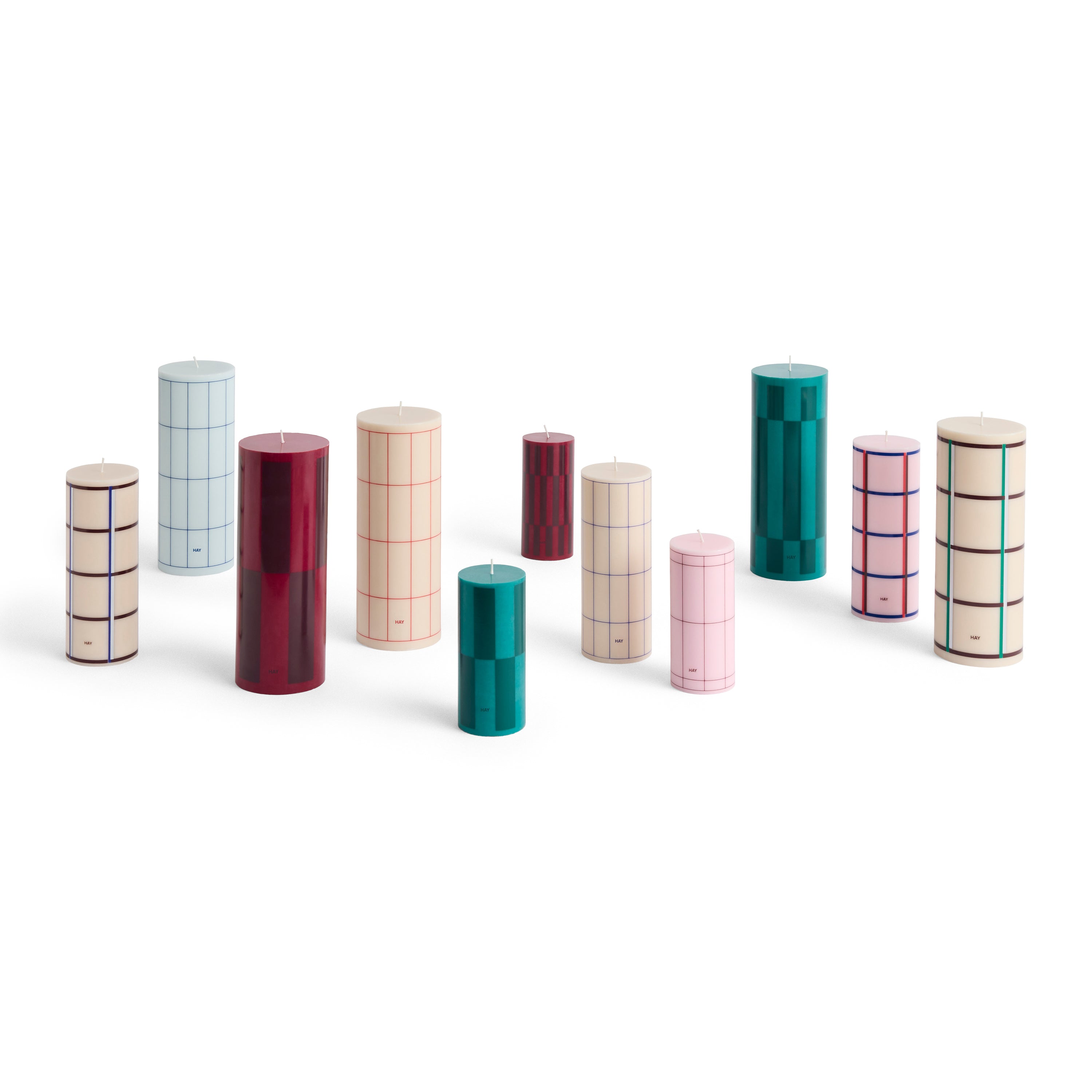 HAY Column Kaars Ã 7 cm - Off-White / Blauw