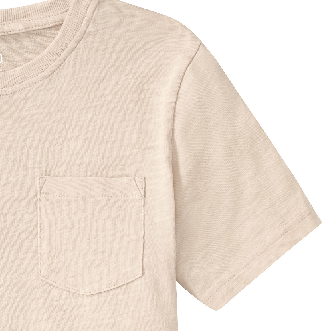 Topolino Jungen T-Shirt mit Brusttasche beige