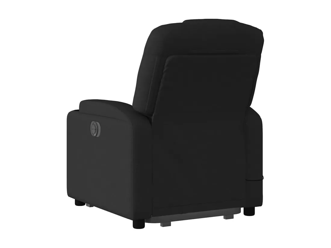 Fauteuil inclinable massant électrique Noir Tissu