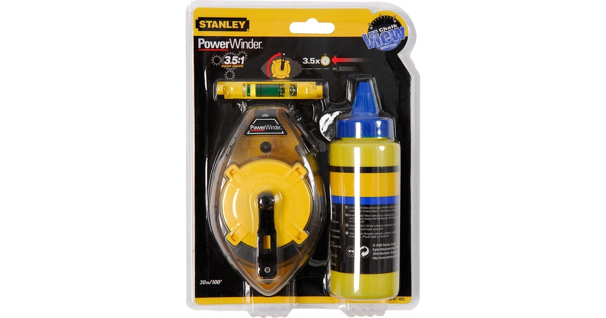StanleySlaglijnmolenkit Powerwinder 30m afstandsmeter