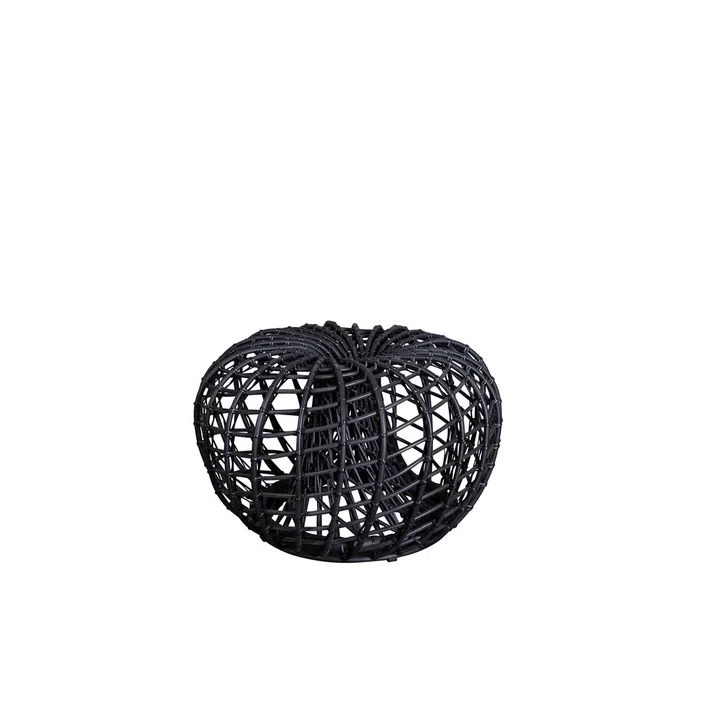 Cane-line - Nest Hocker / Beistelltisch Outdoor, Ø 67 cm, lava grey